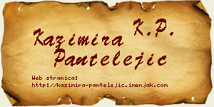 Kazimira Pantelejić vizit kartica